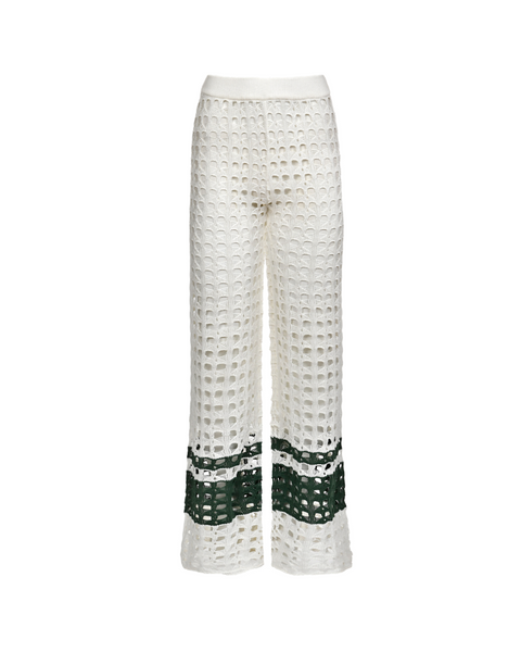 Pantalón Tejido Siro Ivory Green