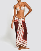 Pareo Taylor Mollis Red Sarong Encantadore