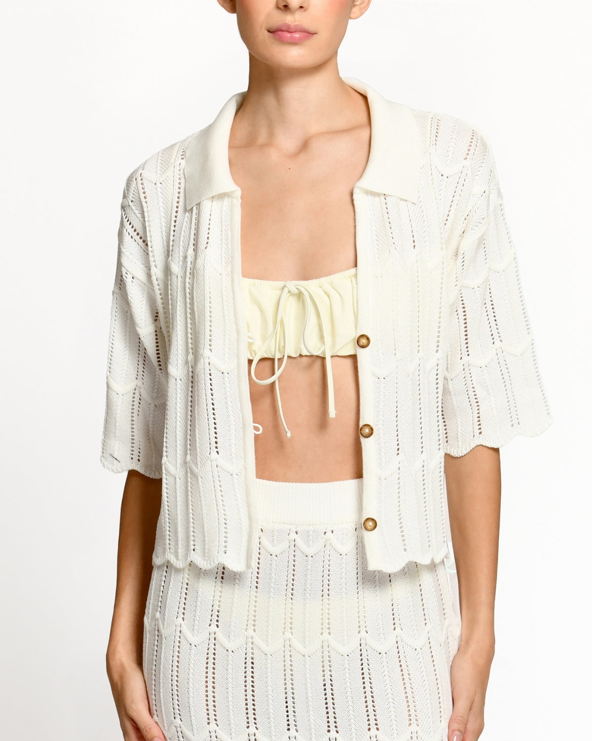 Falda tejida Ponto Ivory encantadore