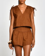 Camisa Cleo Brown encantadore