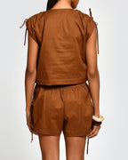 Camisa Cleo Brown encantadore