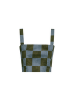 Ceci Blue Checkers Top encantadore
