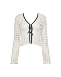 Top Tejido Gio Ivory Green encantadore