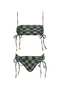 Top De Bikini Clarisa & Bottom De Bikini Isa Blue Checkers