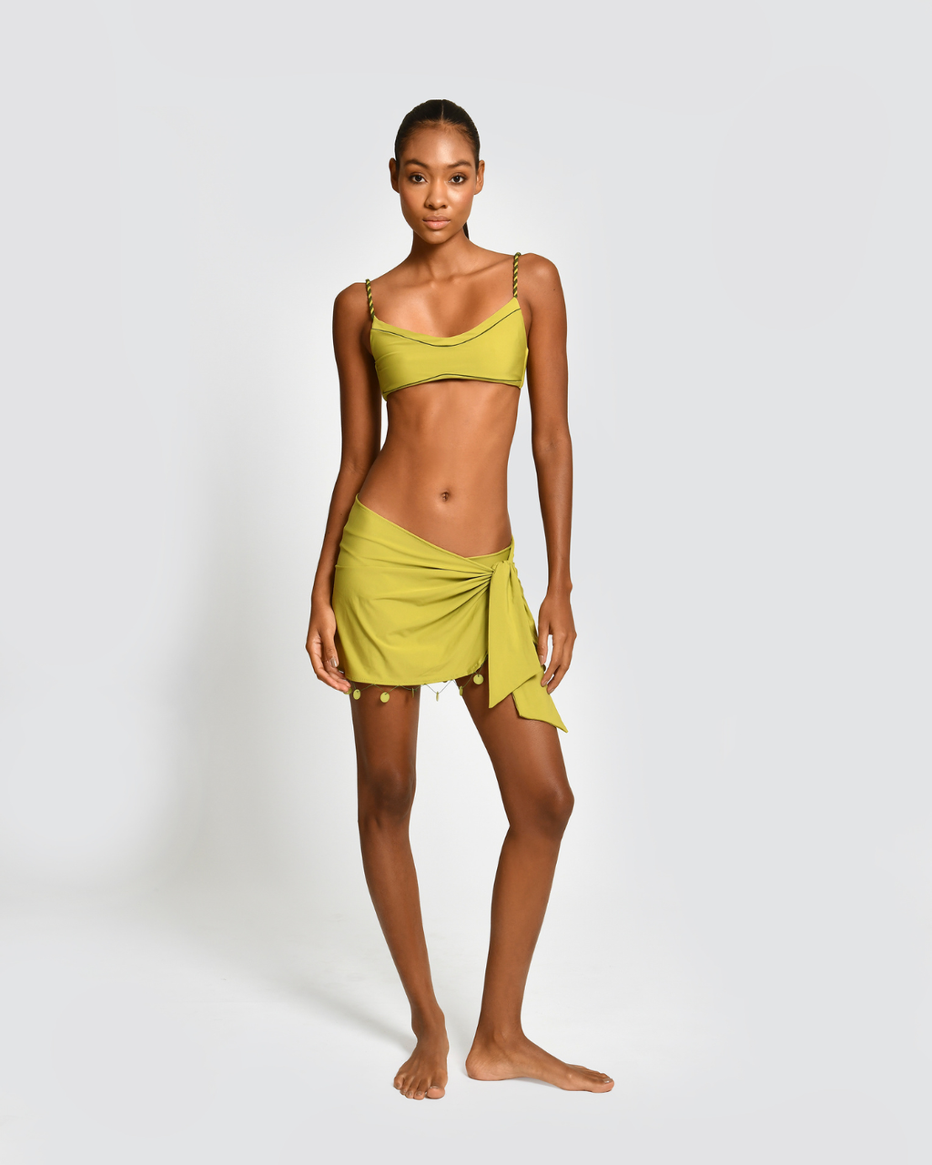 Top de Bikini Mimi Rana Green Encantadore