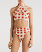 Top de Bikini Paola Star Red encantadore