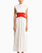 Toya White Red Dress encantadore