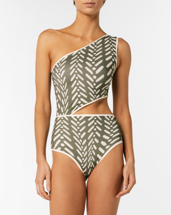 Vestido De Baño Entero Raisa Green Linee encantadore