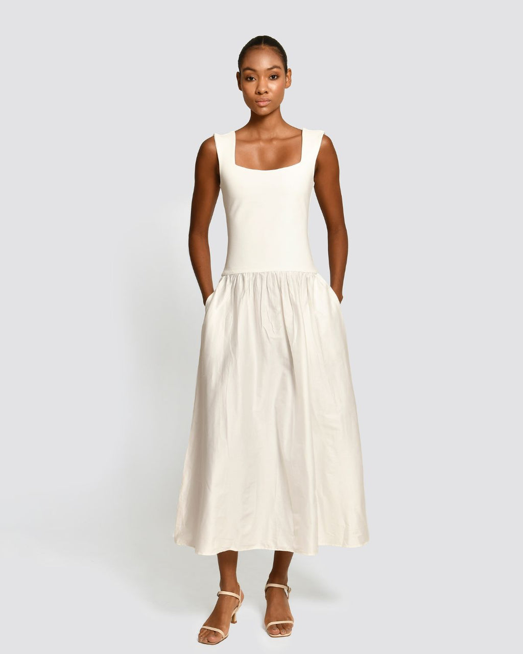 Vestido Midi Alba Ivory Encantadore