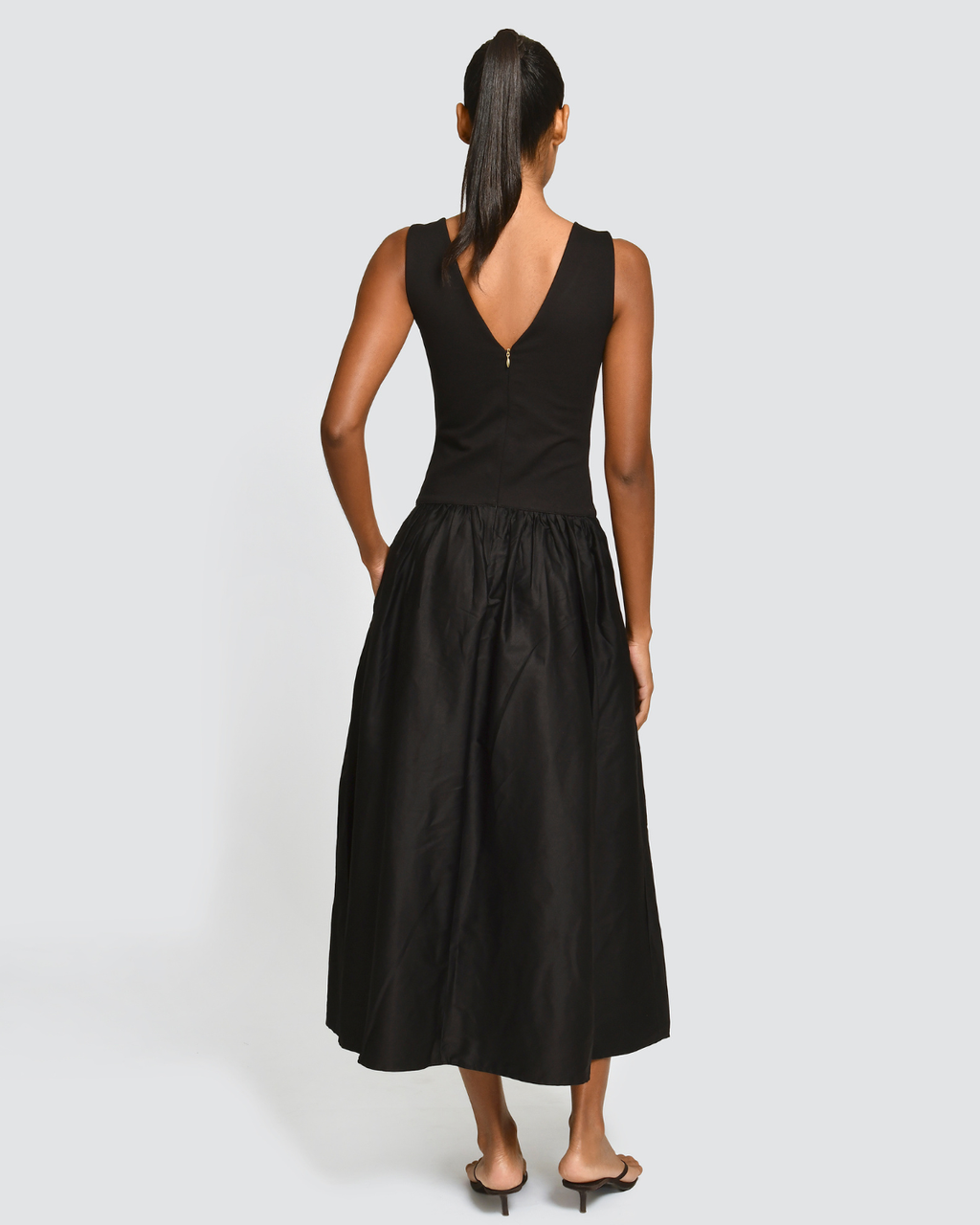 Vestido Midi Flavia Black Encantadore