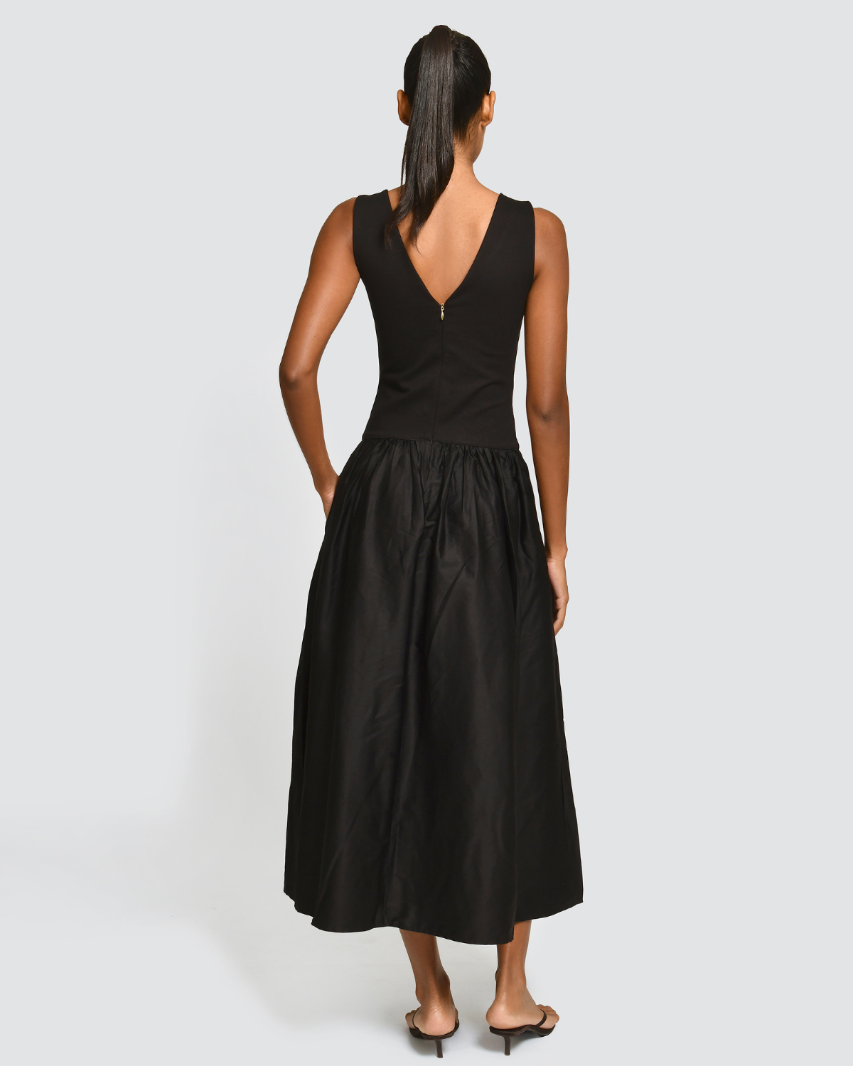 Vestido Midi Flavia Black Encantadore