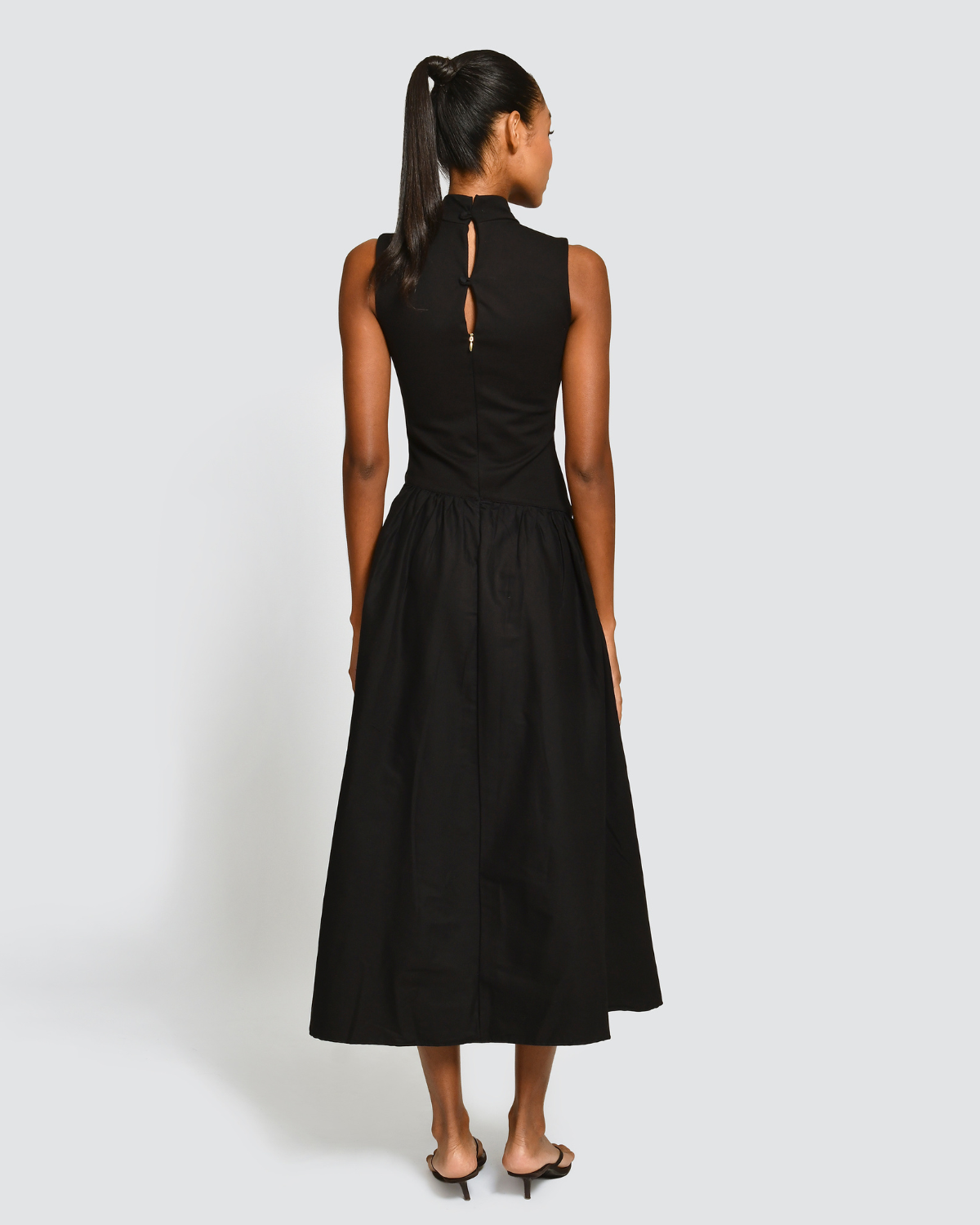 Vestido Midi Viora Black Encantadore