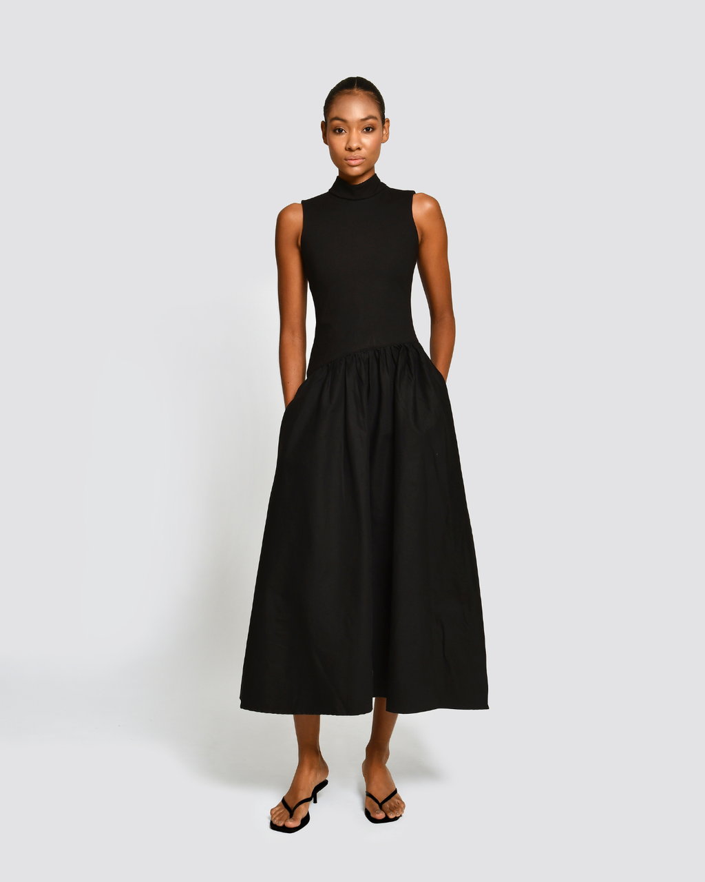 Vestido Midi Viora Black Encantadore