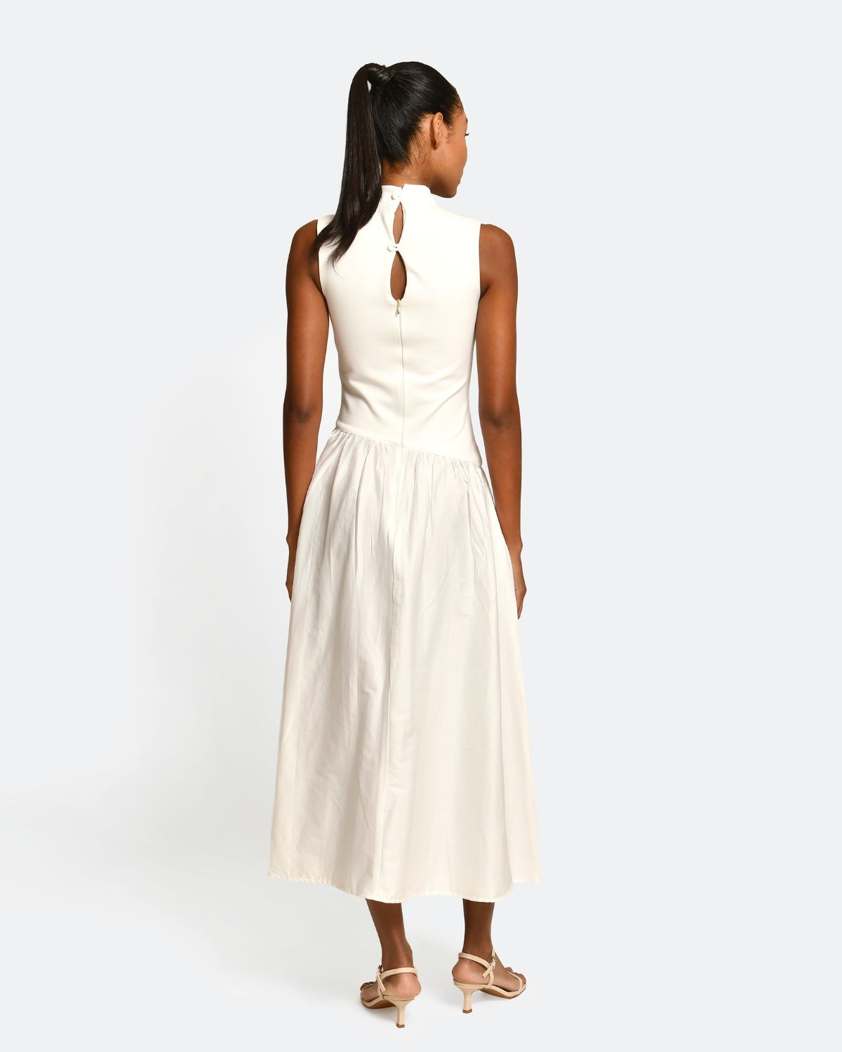Vestido Midi Viora Ivory Encantadore