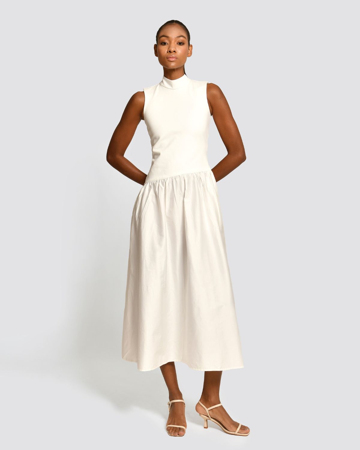 Vestido Midi Viora Ivory Encantadore