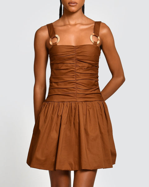 Vestido Mini Romi Brown encantadore