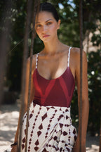 Vestido de Baño Enterizo Mila Red Mollis