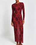 Vestido Mesh Petra Mollis Red