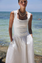 Vestido Midi Alba Ivory