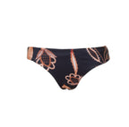Bikini bottom con para mujeres estampado floral con cobertura media