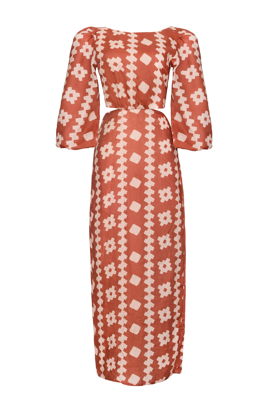 Renata Terraguer Linen Maxi Dress encantadore