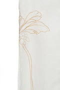 Dela Ivory Embroidered Linen Cover