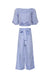 Ivette Skyblue Hemp Blouse & Verona Skyblue Hemp Pants