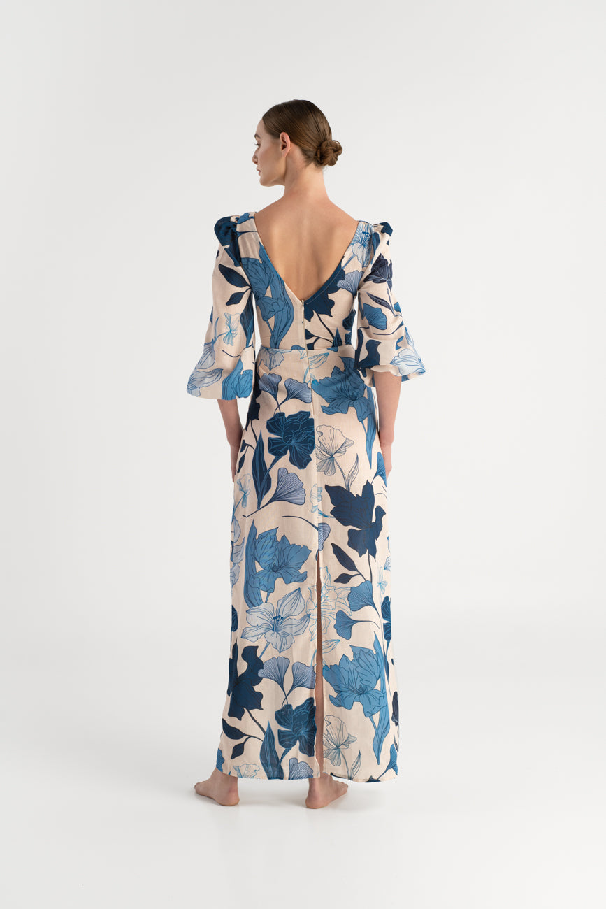 Simone Pangui Maxi Linen Dress encantadore