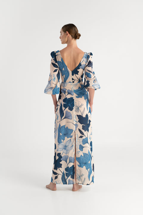 Simone Pangui Maxi Linen Dress