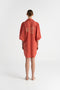 Diana Terra Embroidered Linen Dress